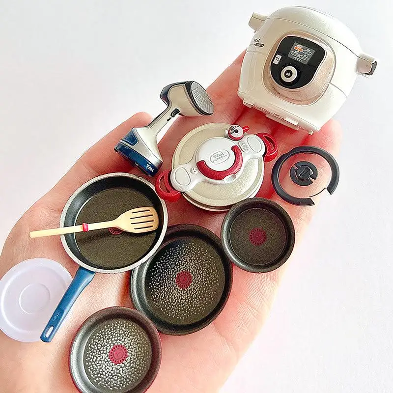 KENELEPHANT Auténticos Juguetes en Miniatura Japoneses T-fal: Cápsulas de Electrodomésticos de Cocina, Olla Arrocera, Hervidor, Figuras Coleccionables
