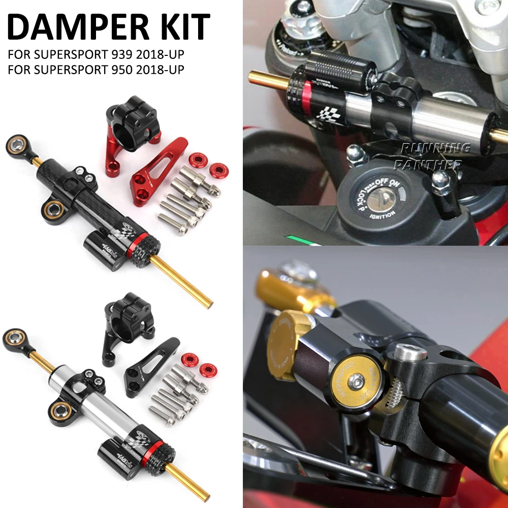

Motorcycle Accessorie Stabilizer Steering Damper Stabilizer Bracket Mount Kit For Ducati SuperSport 950 Supersport 939 2018-2025