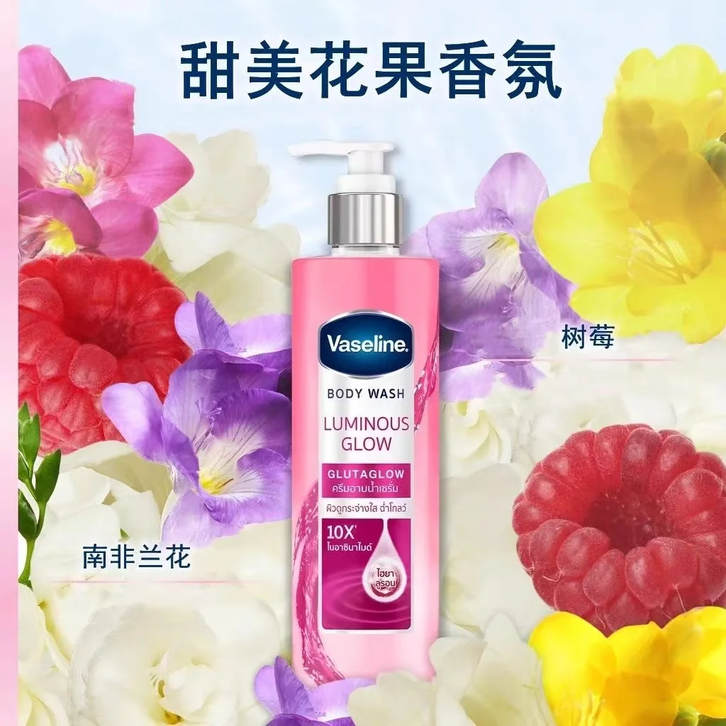 Vaseline Body Wash Shower Gels 10X Glutamate Moisturizing Hydration Smooth & Delicate Whitening Body Wash Brightening Skin Care