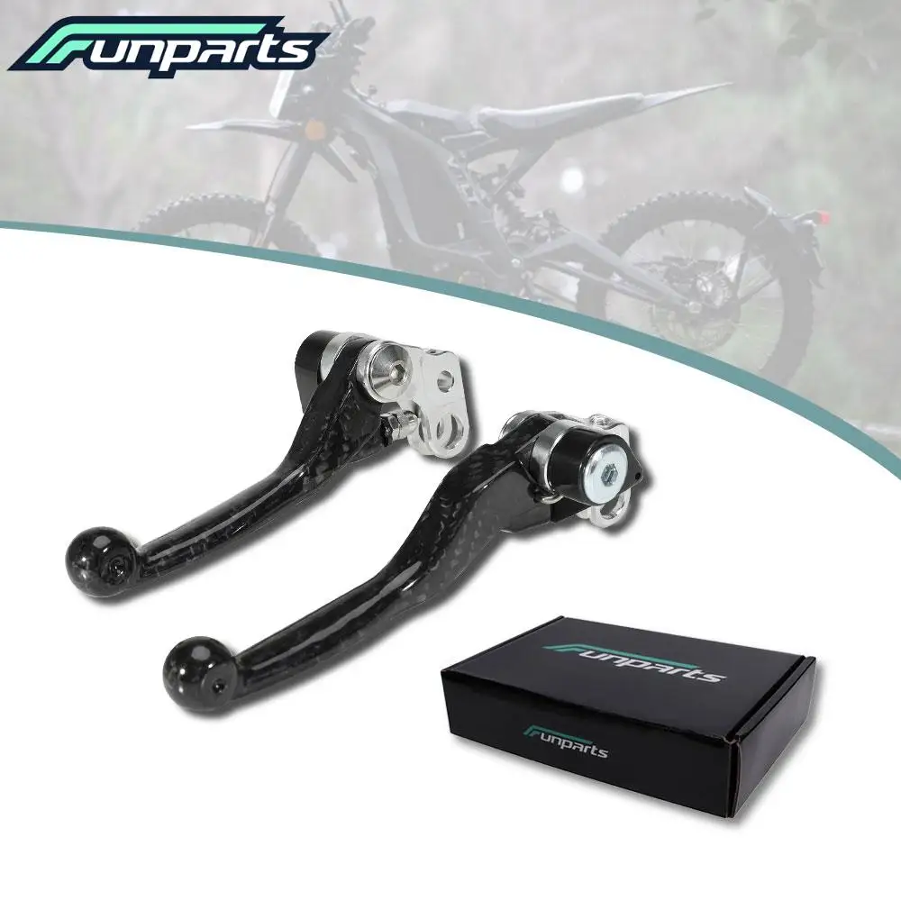 

Набор рычагов для мотоцикла Funparts, складной руль, тормозная муфта, углеродное волокно для Surron Lightbee S/X, аксессуары для мотоциклов