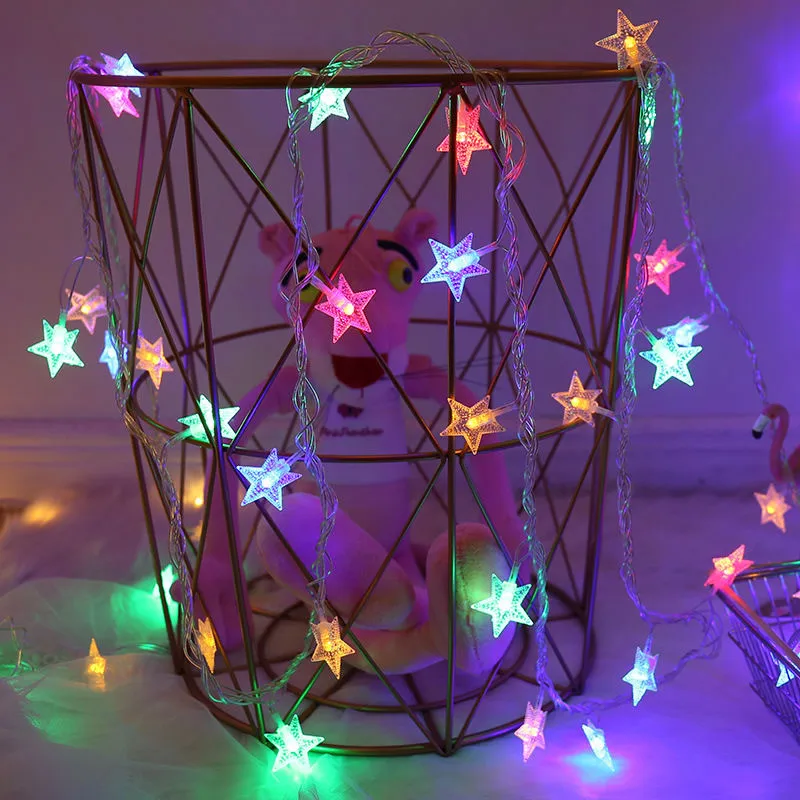 3M/6M/10M LED Star String Lights batteria/ghirlande scintillanti alimentate tramite USB luci fatate per la decorazione domestica di nozze della festa di natale