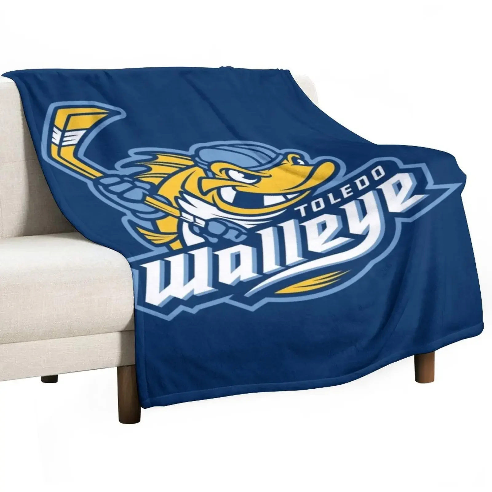 

Toledo Walleye Throw Blanket Bed linens Luxury Picnic Single Blankets