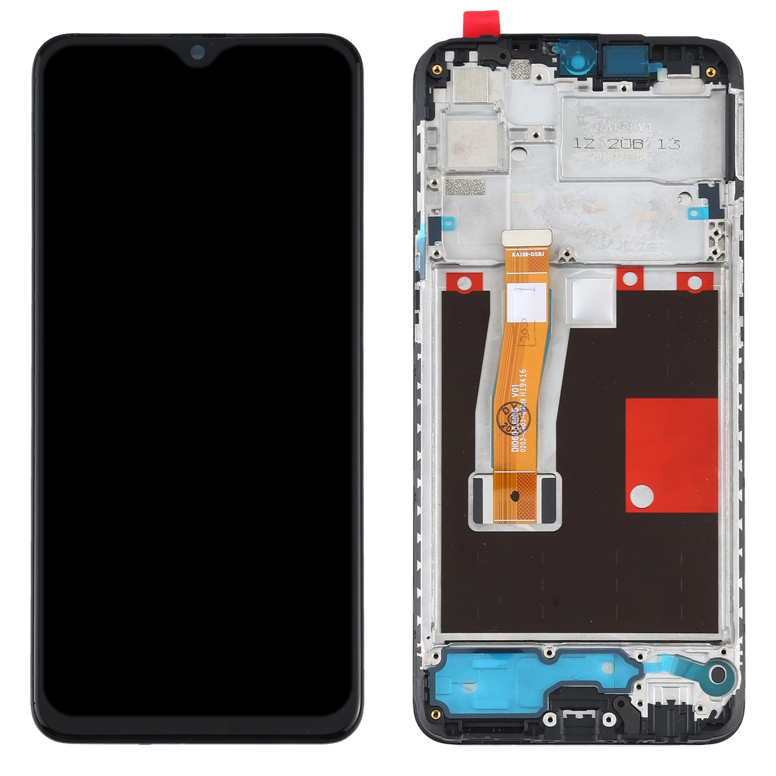 TFT LCD Screen for OPPO Realme 5 Pro / Realme Q RMX1971 Digitizer Full Assembly With Frame