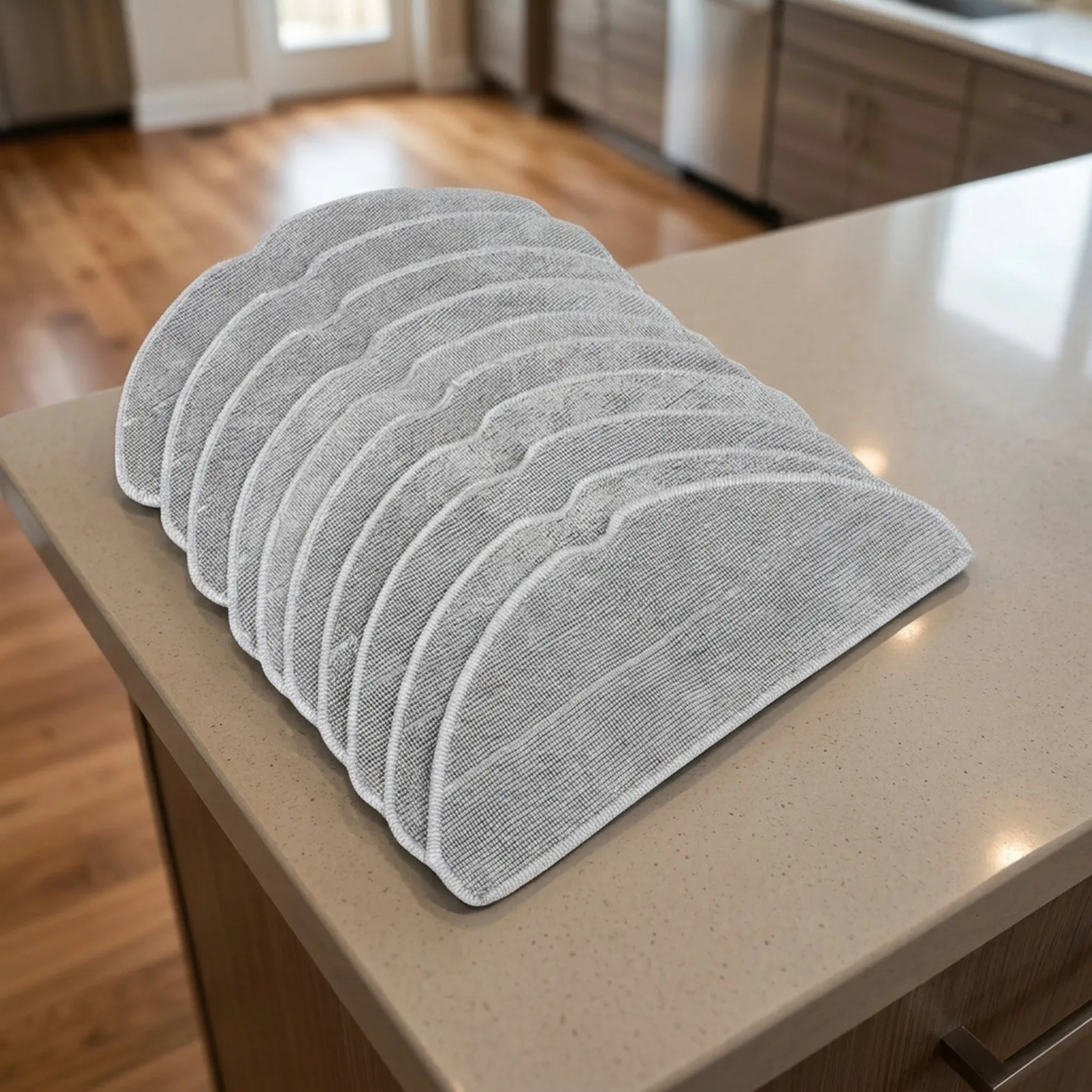 Replacement Microfiber Mop Pads for Haier for hsr Home for M3 Robot Vacuum for washable Cloths for Kitchen and Bathroom Floors