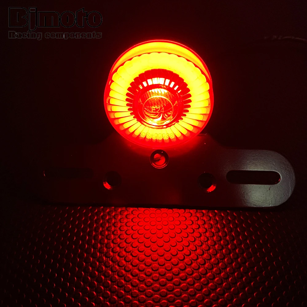 Motorcycle LED Rear Brake Tail Light Stop License Plate Lights For Harley Sportsters XL883 XL1200 Bobber Chopper Cafe Racer