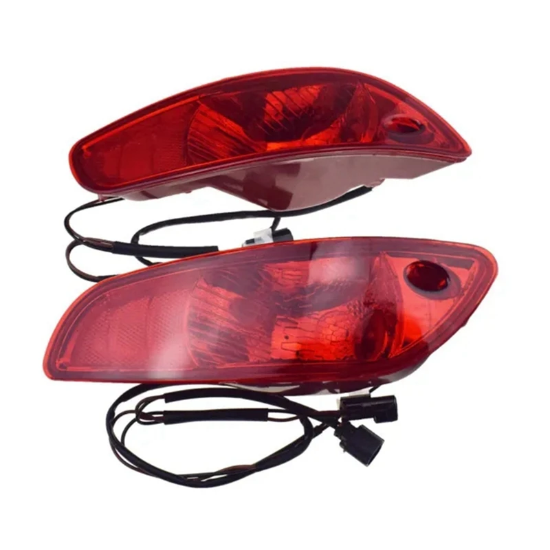 Car Rear Bumper Fog Light Brake Light Stop Lamp With Bulb Wire 92408-2B500 92409-2B500 For Hyundai Santa Fe 10-12 2.4T Parts