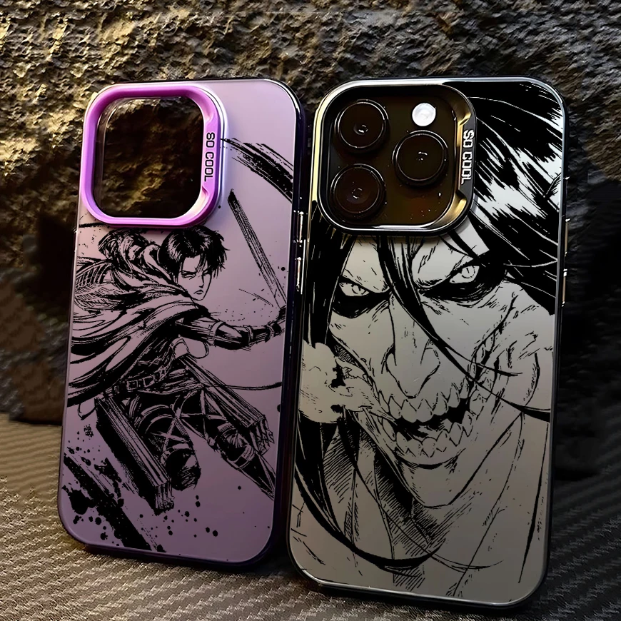 Phone Case for Xiaomi Redmi Note 7 8 9 9S 10 11 12 13 14 15 Pro Plus 4G 5G Anime Attack on Titans Anti Fall Matte Back Cover