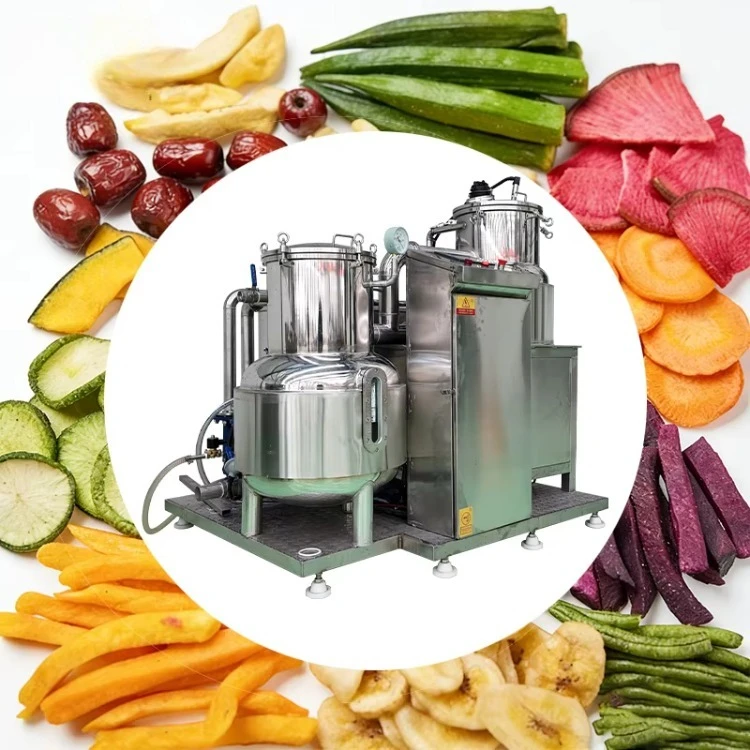 Low Temperature Mango Fried Chips and French Fries Vacuum Fryer Machine Jujube Crisp Pineapple Crisp Frying Machine