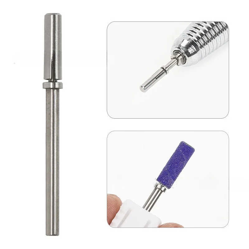 3.1 mm Mini Nail Drill Polishing Manicure Remover Sanding Ring Stainless Steel Mini Sanding Ring Shaft Sanding Tool Accessories