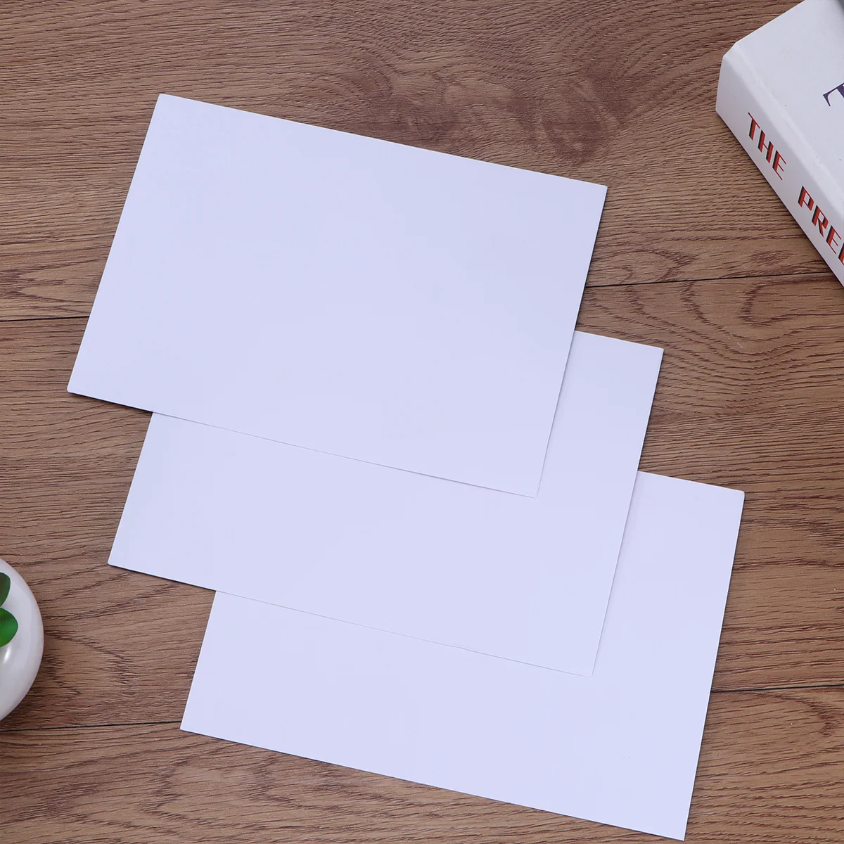 50pcs White Envelopes Wedding Invitation Cards Greeting Thank You Announcements Commercial Mini Booklet Printable Off Set