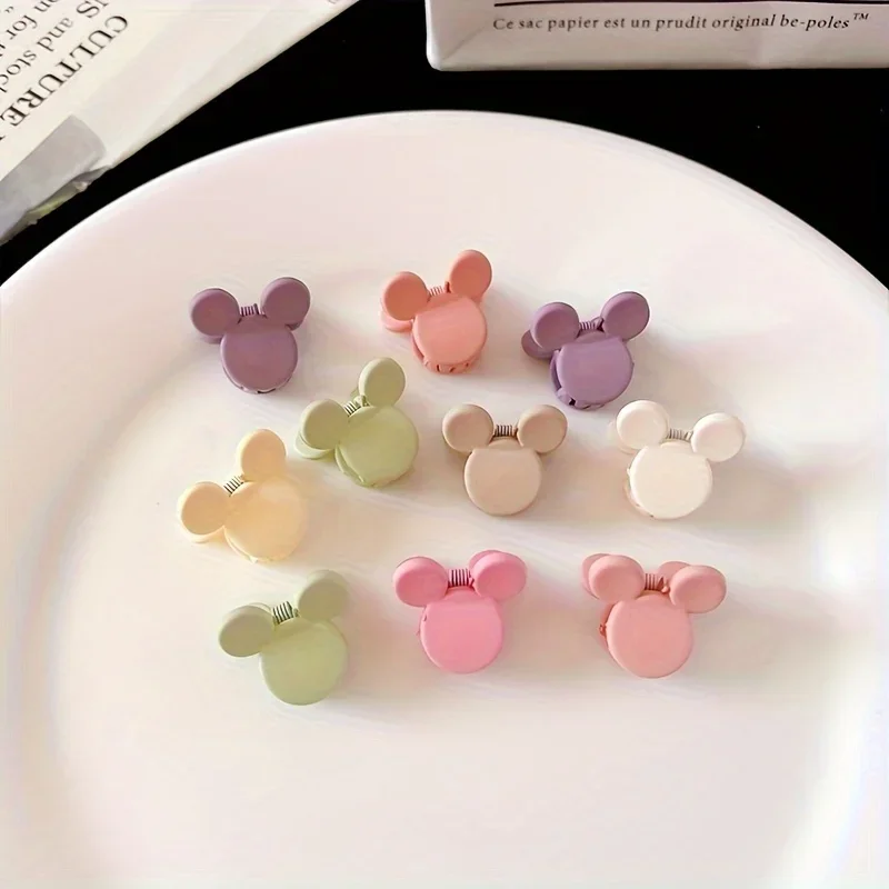 disney mickey hair ornaments, hair ornament accessories, mini claw clips, children's hair clips, daily, colorful, hair  tools