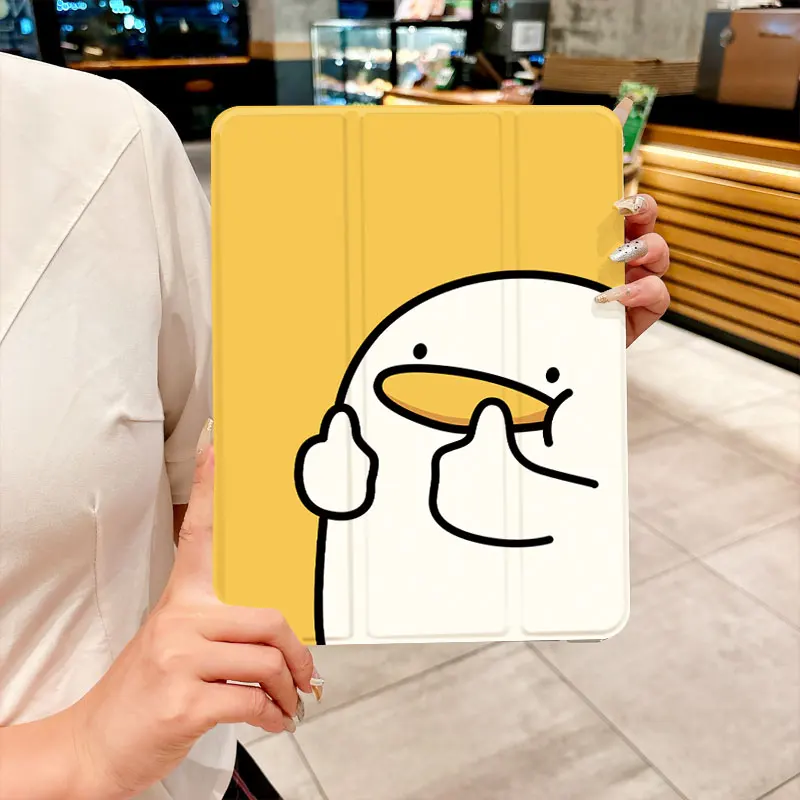 The duck that gave a thumbs-up TABLET CASE For Samsung Galaxy Tab A7 Lite A8 A9 Plus S6 Lite s7 s8 S9 S10 FE Plus