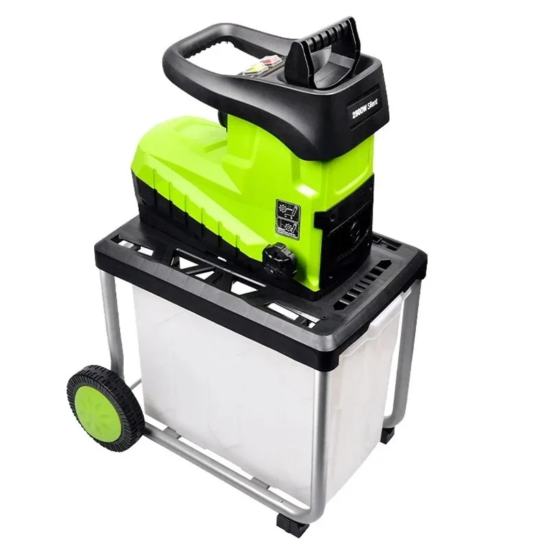 2800W High-Power Electric Shredder Leaf Shredder Branch Crusher Landscaping Tool Wood Chipper 220V
