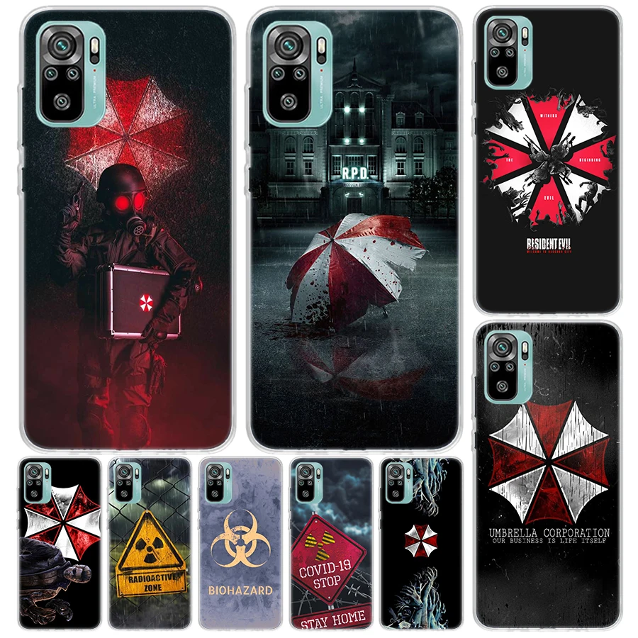 Shaped Umbrella Cover For Xiaomi Redmi Note 13 12S 12 11 11S 10S 10 Pro Plus Phone Case 11E 11T 9 9S 8T 8 + Print Coque Redmi No