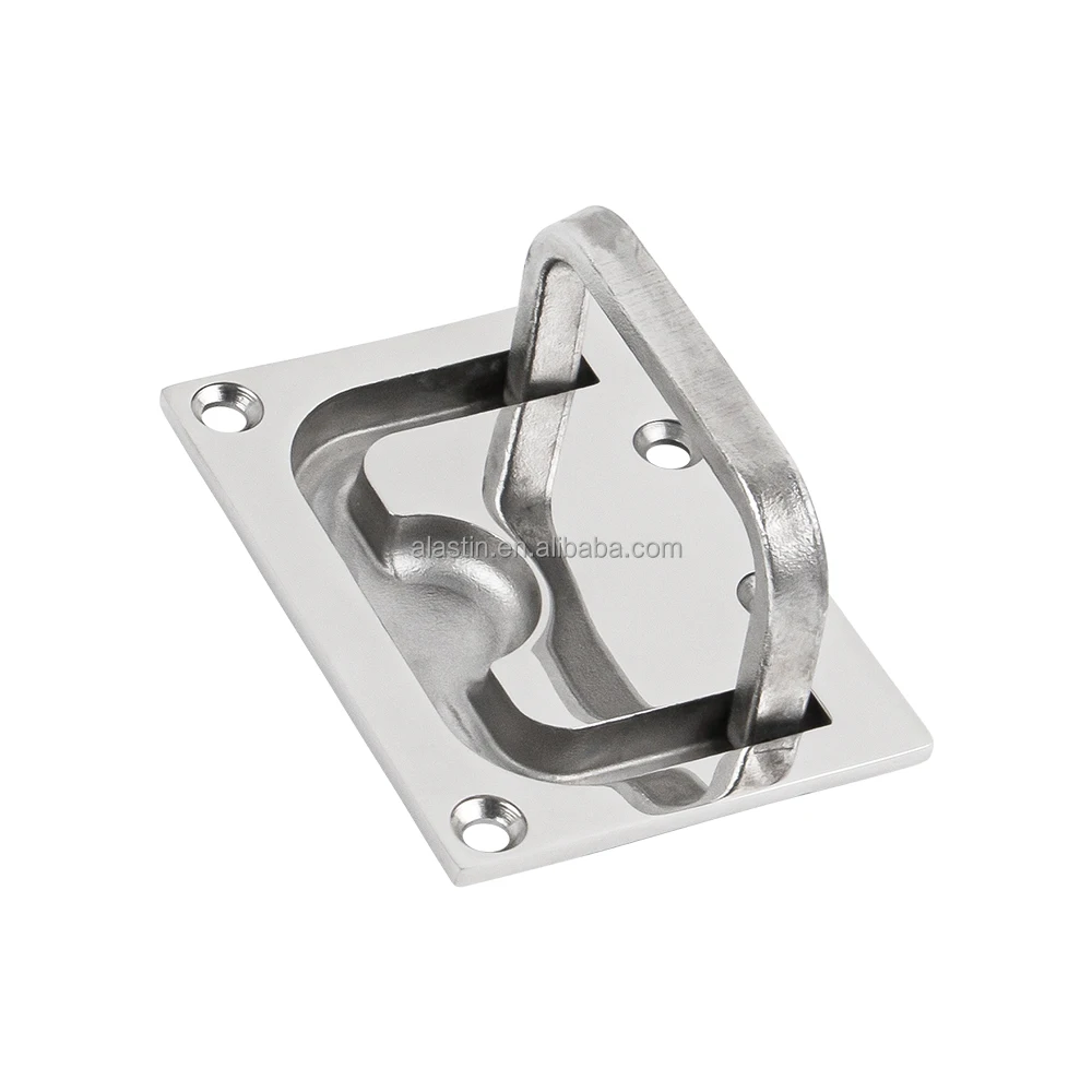 

STLF Wholesale Marine Hardware 316 Stainless Steel Boat Hatch Pull Flush Lift Ring Recessed Handle Pull Flush Lift Ring