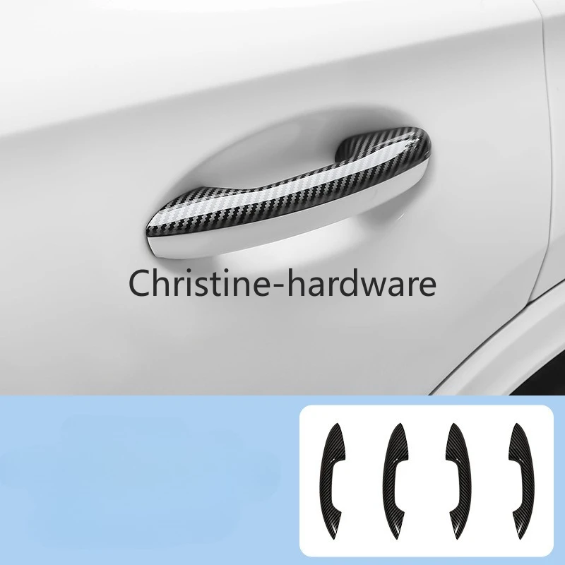 ABS Carbon Fiber Door Handle Trim Cover - Premium Durable for Mercedes Benz GLC X254/C Class W206/S206 (2022-2024)