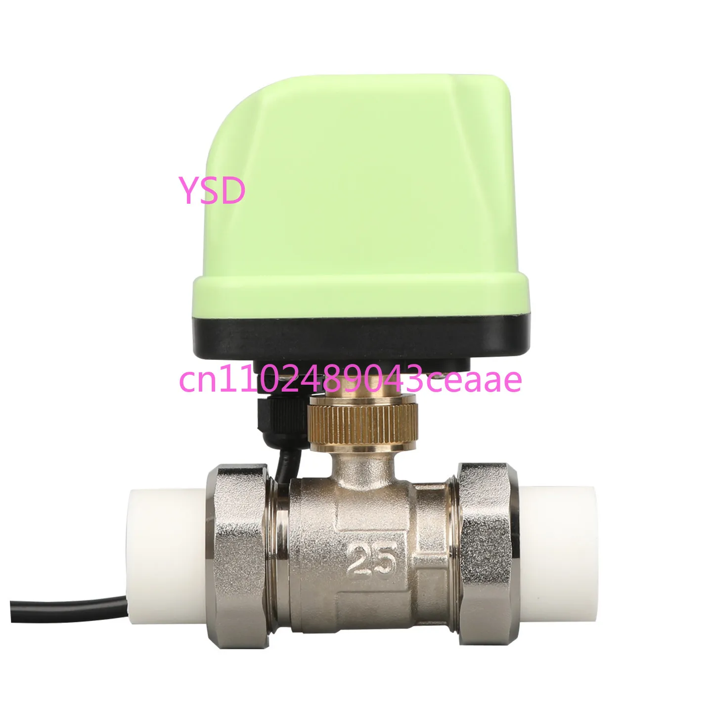 

Fangwei PPR electric ball valve 220V24V solar 4 points 6 points brass two-way ball valve miniature electric water valve