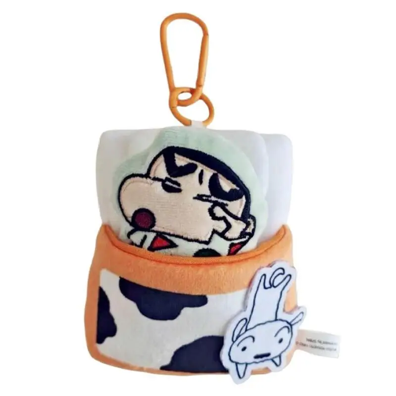 Kawaii Crayon Shin Chan Sleeping Doll Keychain Cute Backpack Pendant Pull Type Fun Ornament Small Accessory Festival Gift