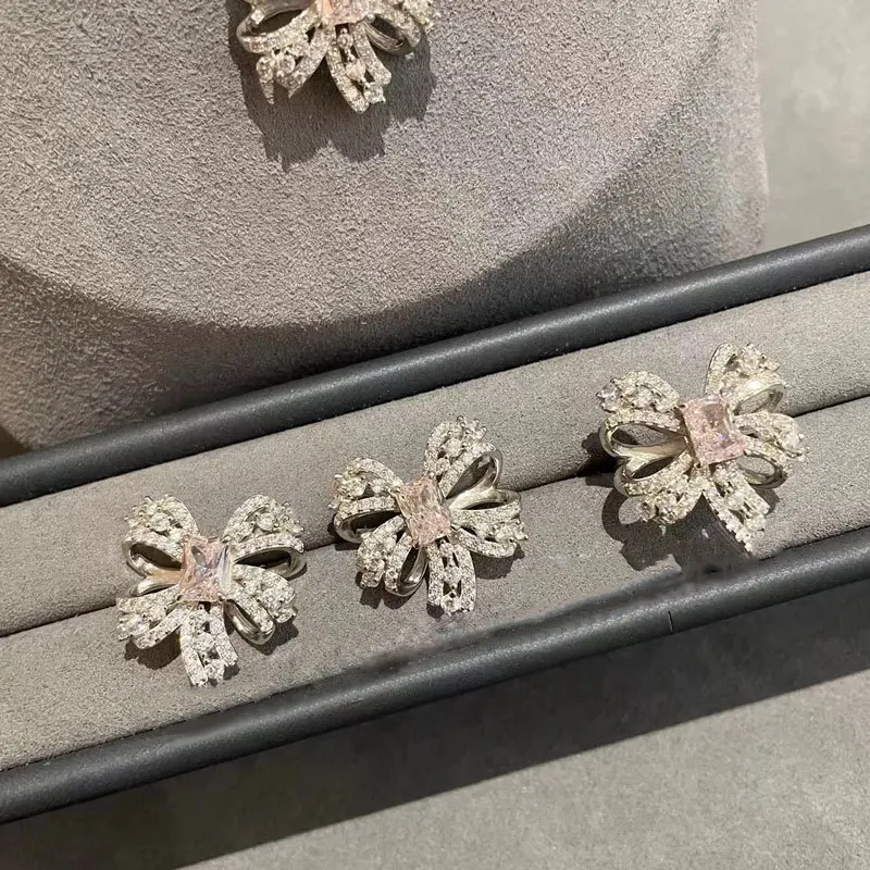 Earring Set Women Sets Metal Unisex Girls Lovers' Classic Bowknot Jewelry Sets Stainless Steel New Arrival image 3