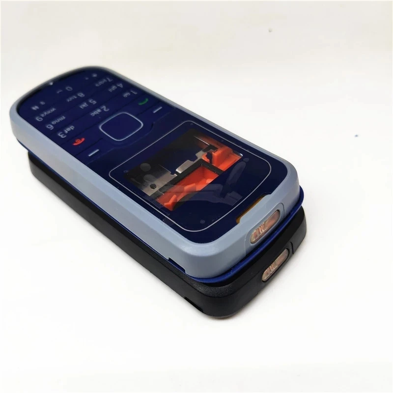 For Nokia 1202 Full Housing Case Cover Front Frame With KeyBoard Display Glass+Middle Frame+Back Cover