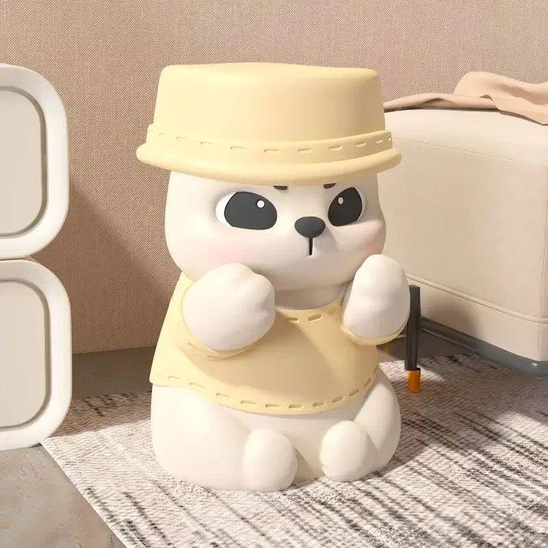 *Re Yuanqi Bear Entrance Hall Shoe Changing Stool Floor Ornaments Home Accessories Living Room Sofa Bedside Table~