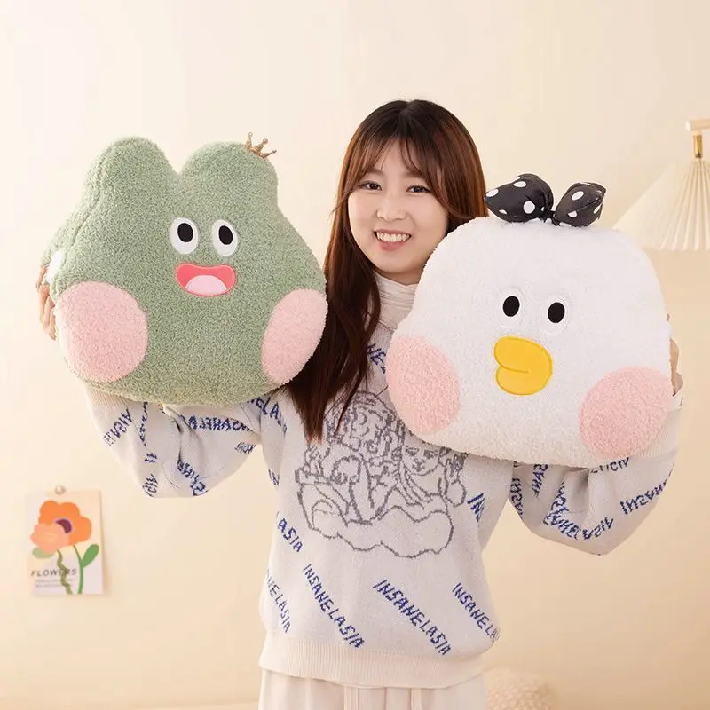 40CM Home Cute Winter Warm Hand Plush Toy Pillow Warm Hand Pillow Office Hug Sleep Pillow