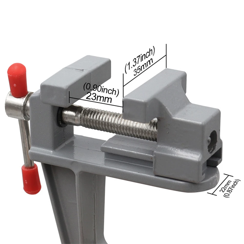 Universal Table Vise Home Aluminum Mini Jewelers Hobby Clamp On Table Bench Vise DIY Household Flat Mouth Table Vise