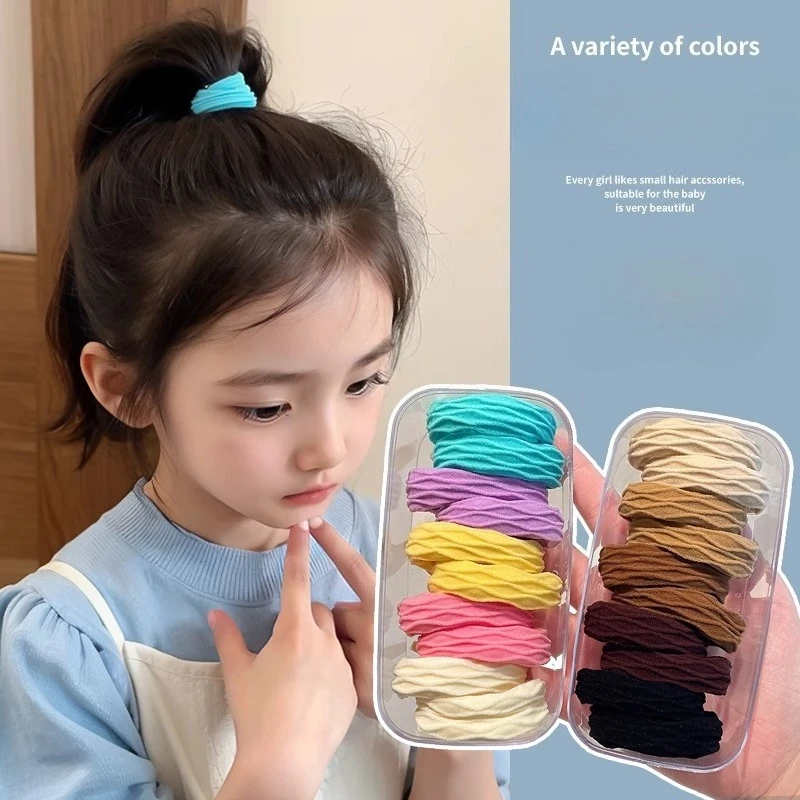 

10pcs Women Girls Basic Hairbands Simple Hair Scrunchies Elastic Headband Hair Ropes Ties Ponytail Hair Accessories Headwear New
