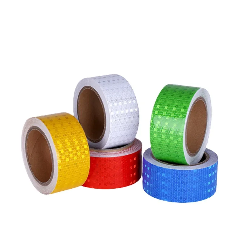 Reflective Tape PVC Bicycle Wheels Reflect Fluorescent Sticker Bike Reflective Sticker Strip Tape For Cycling Warning Safety