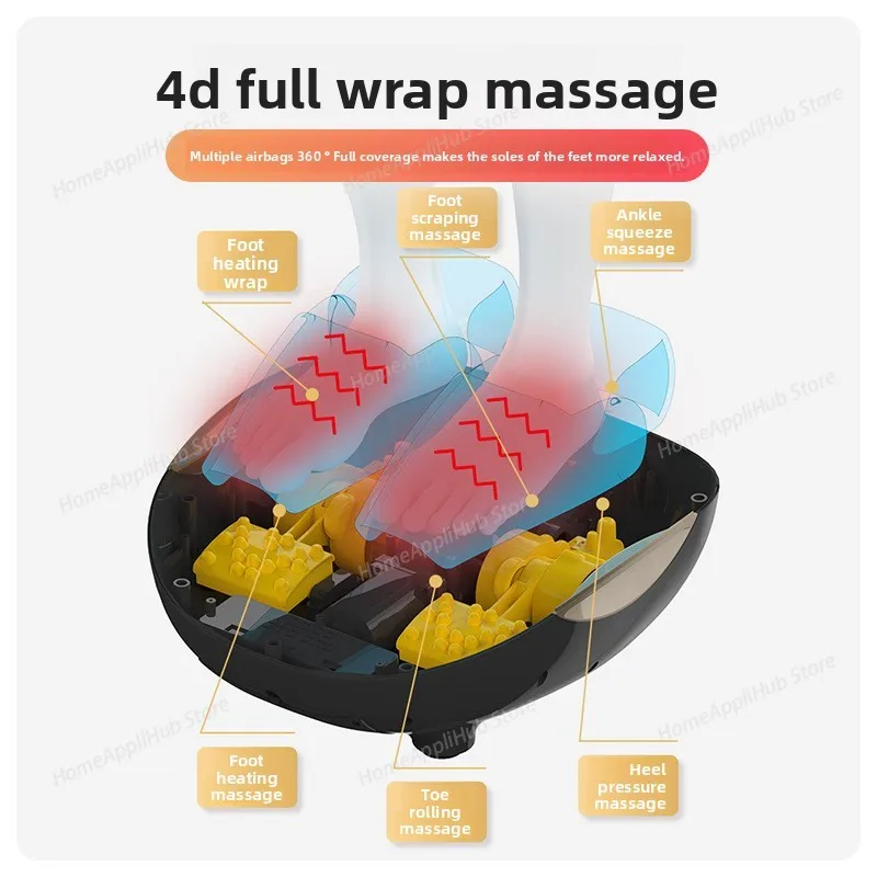 Deep Shiatsu Comfort Premium Electric Body And Feet Leg Massager Heating Vibrating Air Pressure Application Foot Massager