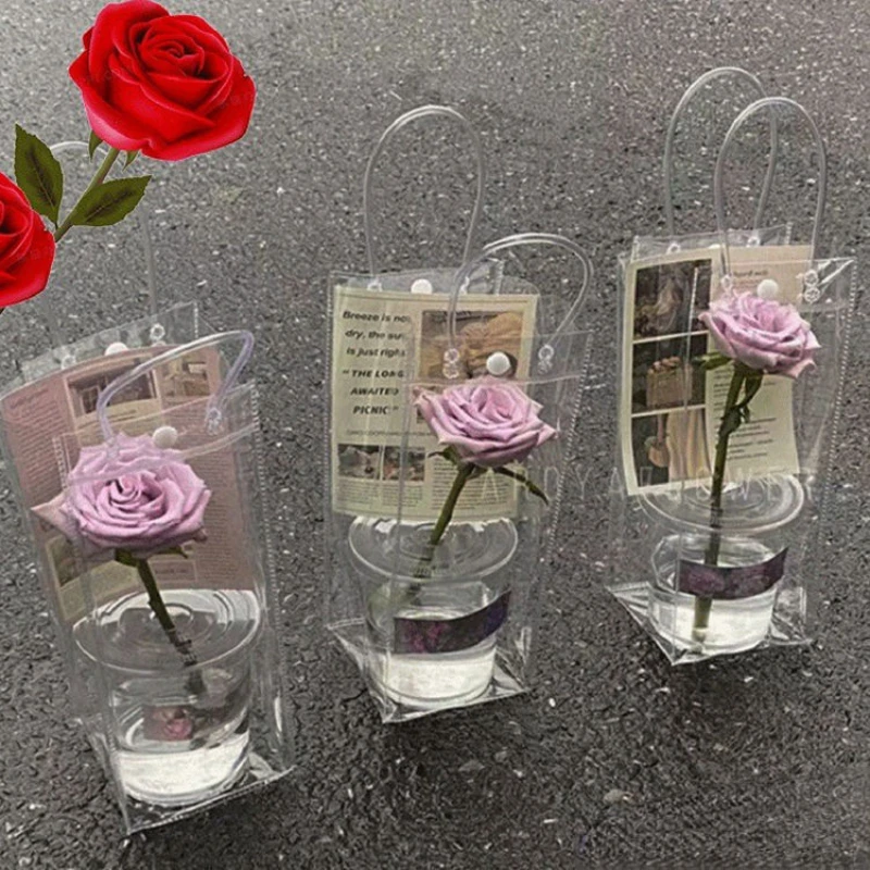 Multi-purpose Transparent Bag for Flower, Gift, and Party Favor Packaging