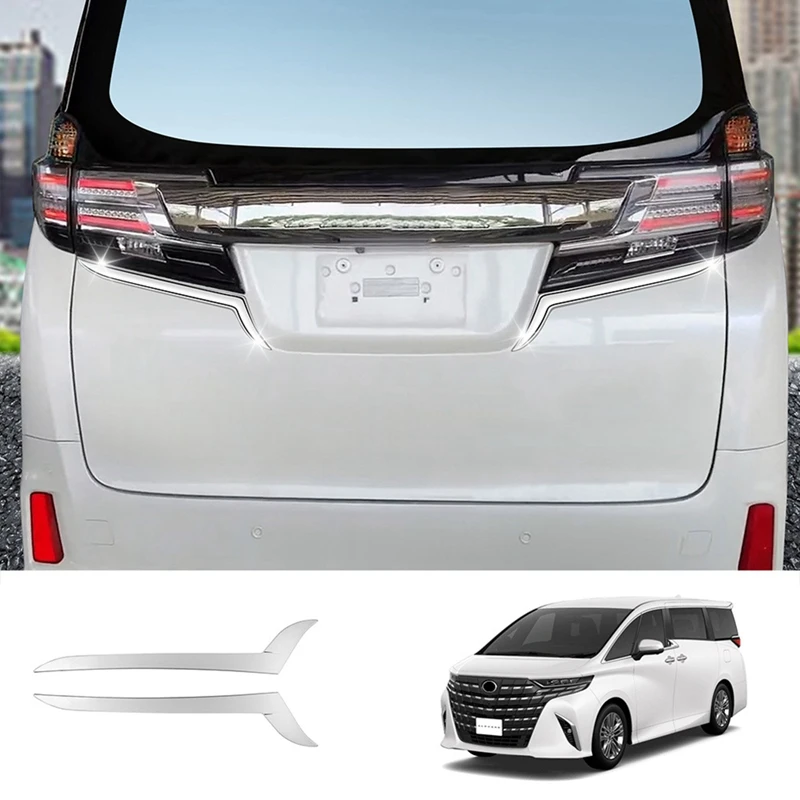 

Car Trunk Tailgate Trim Strip Taillight Stainless Steel Trim For Toyota ALPHARD VELLFIRE 30 Series 2016-2022
