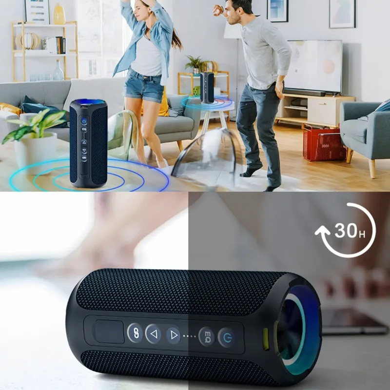 

Новая портативная Bluetooth-колонка X8 Pro 2025 года, водонепроницаемая, с RGB-подсветкой, премиальным качеством звука, 30-часовым временем автономной работы