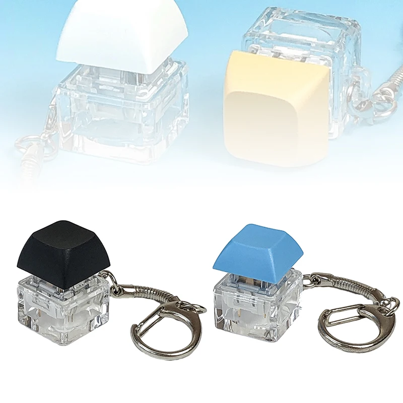 Merit + 1 Muyu décompression porte-clés clavier mécanique bouton porte-clés doigt clé capuchon pendentif Antistress jouet