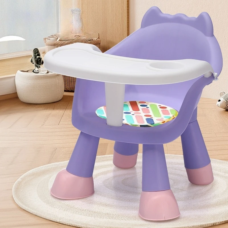 Baby Dining Table Dining Chair Multifunctional Stool Baby And Children's Chair Plastic Backrest Chair Called Small Stool