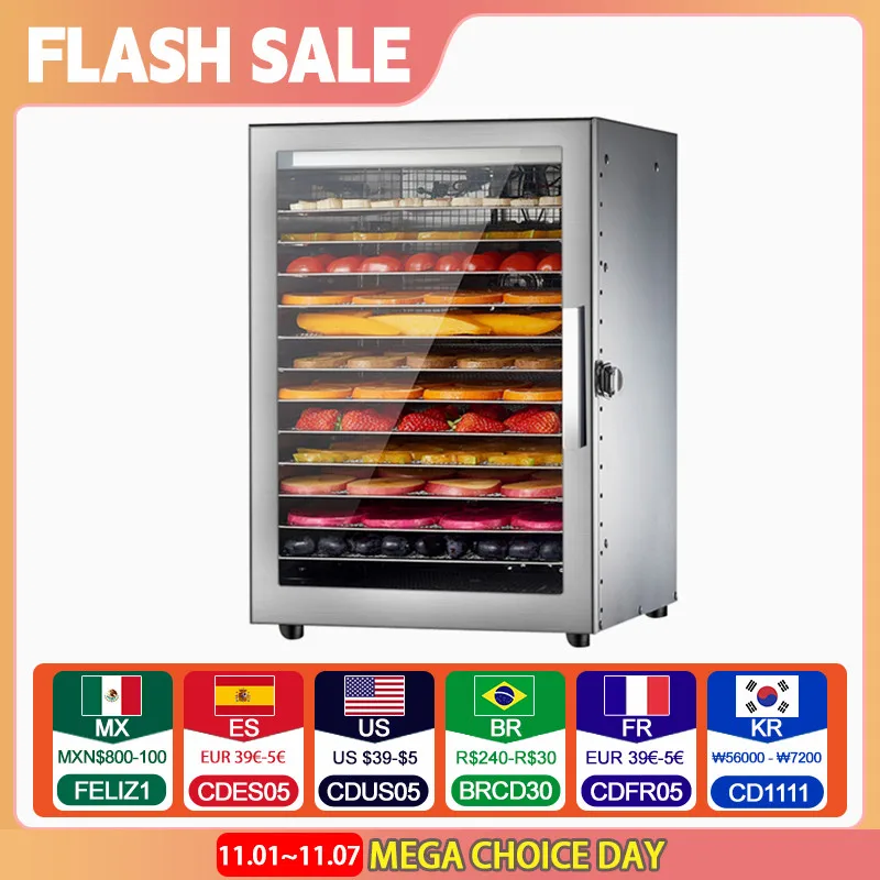 12 Layers Fruit dryer electric meat grinder drying for vegetables food dehydrator drying for vegetables and fruit drying machine