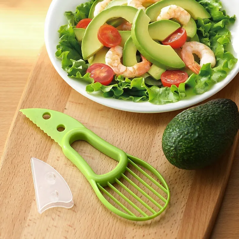 Creative with Protective Cover Avocado Slicing Knife Peeling and Peeling Pulp Separation Slicer Kitchen Fruit Tools