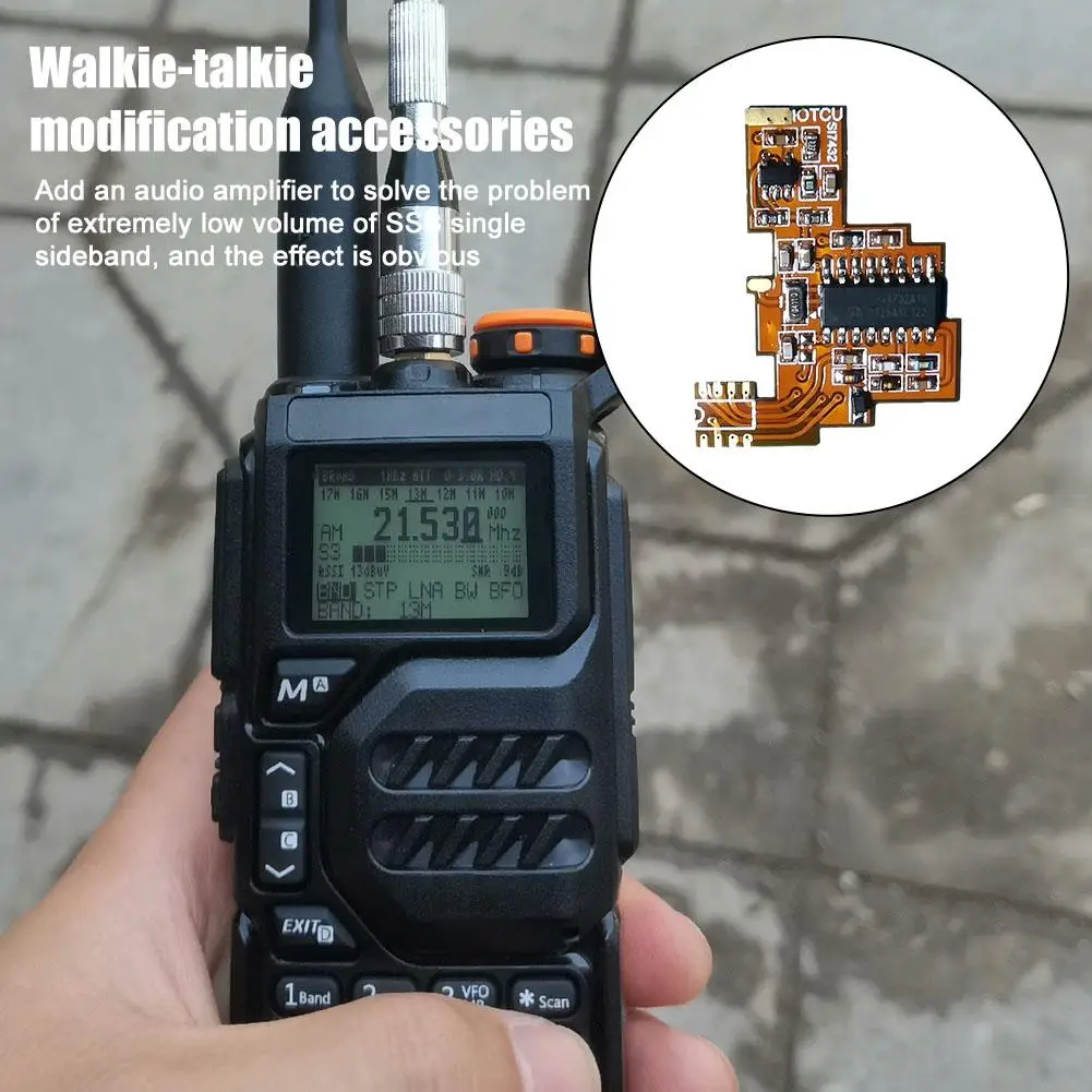 Walkie-Talkie Modificação Acessórios, Soft Board, HF onda curta, banda completa, Único, FPC, Quansheng UV K5 e K6 Rádio, SI4732