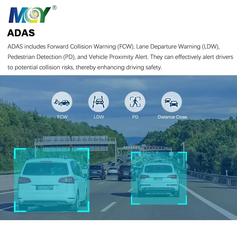 Hot Sale 4CH 8CH Backup Camera Monitor AI MDVR DSM ADAS Smoking Commercial Vehicle CCTV 4G WIFI Fleet Management