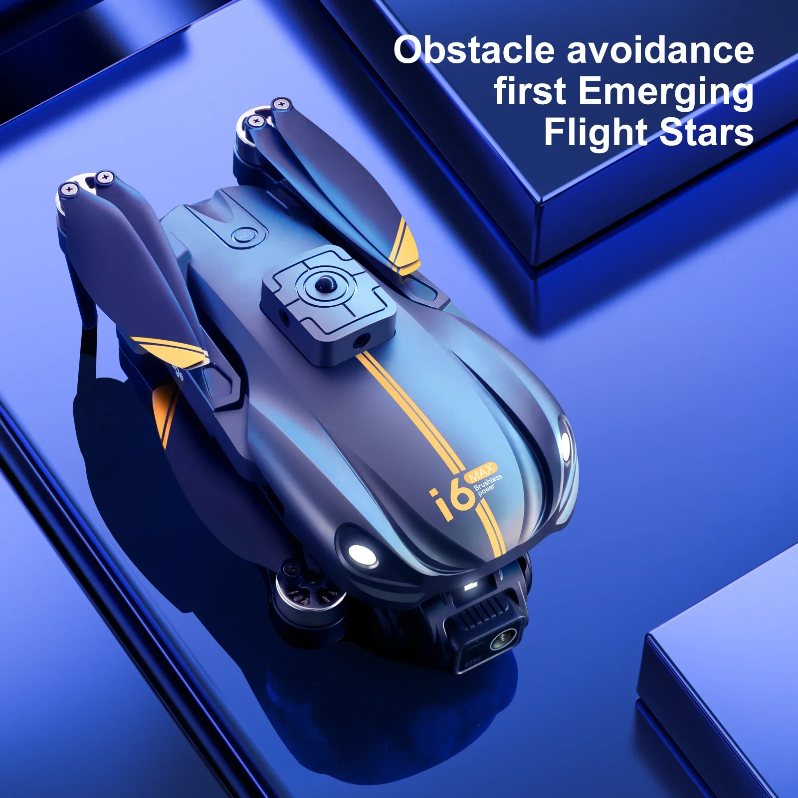 新型 i6MAX RC クアッドコプター ドローン：4K デュアルカメラ、ブラシレスモーター、オプティカルフローポジショニング、障害物回避機能搭載