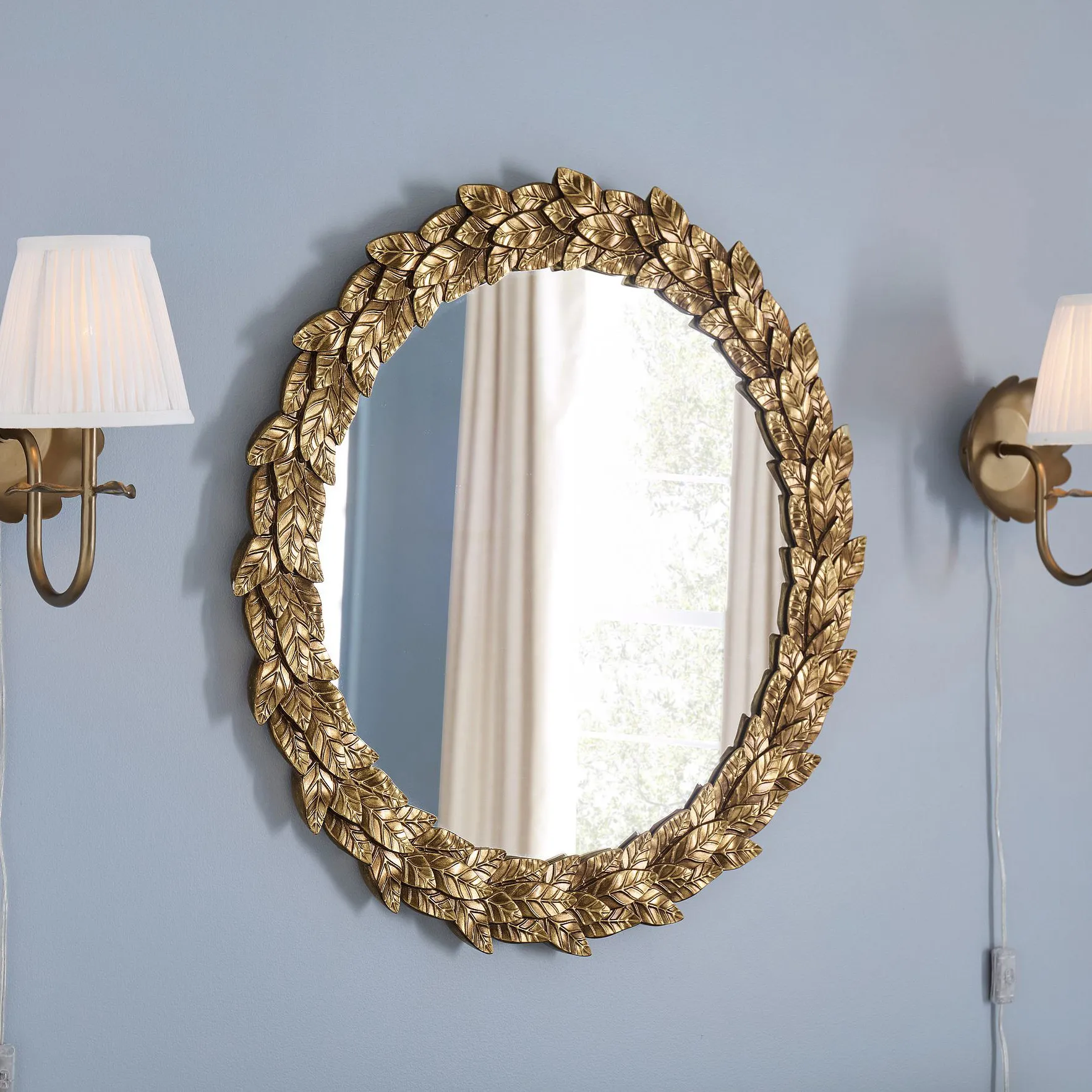 Circular Wall Mirror Living Room Modern Vanity Items Girls Men Bedroom Bathroom Luxury Mirror Hanging Espelhos Home Products