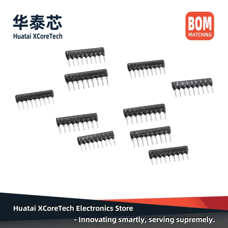 20PCS DIP ARRAY THICK FILM NETWORK RESISTOR 9PIN A-TYPE 2KΩ 2.2KΩ 2.7KΩ 3KΩ 3.3KΩ 4.7KΩ 5.1KΩ 6.8KΩ aliexpress online shop 1/8W