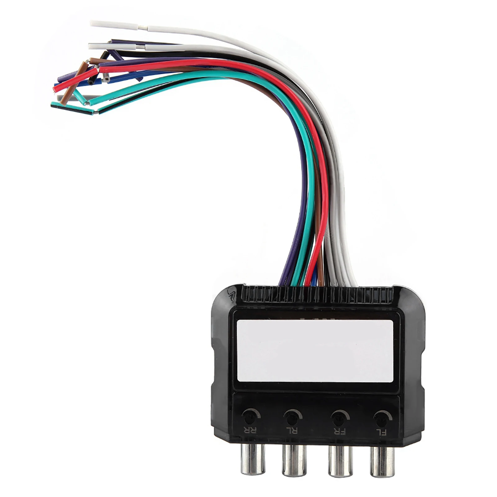 Car Stereo Subwoofer 4 Channel High to Low Audio Converter with Power Amplifier Control Wire