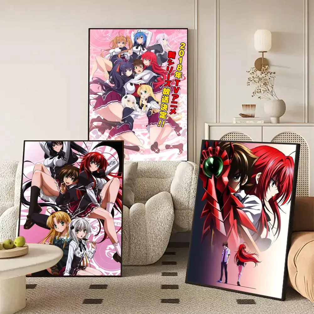High S-School DxD anime Poster HD Anime Hot Theme Singer/OST/Movie-Waterproof Self-Stick Home Decor