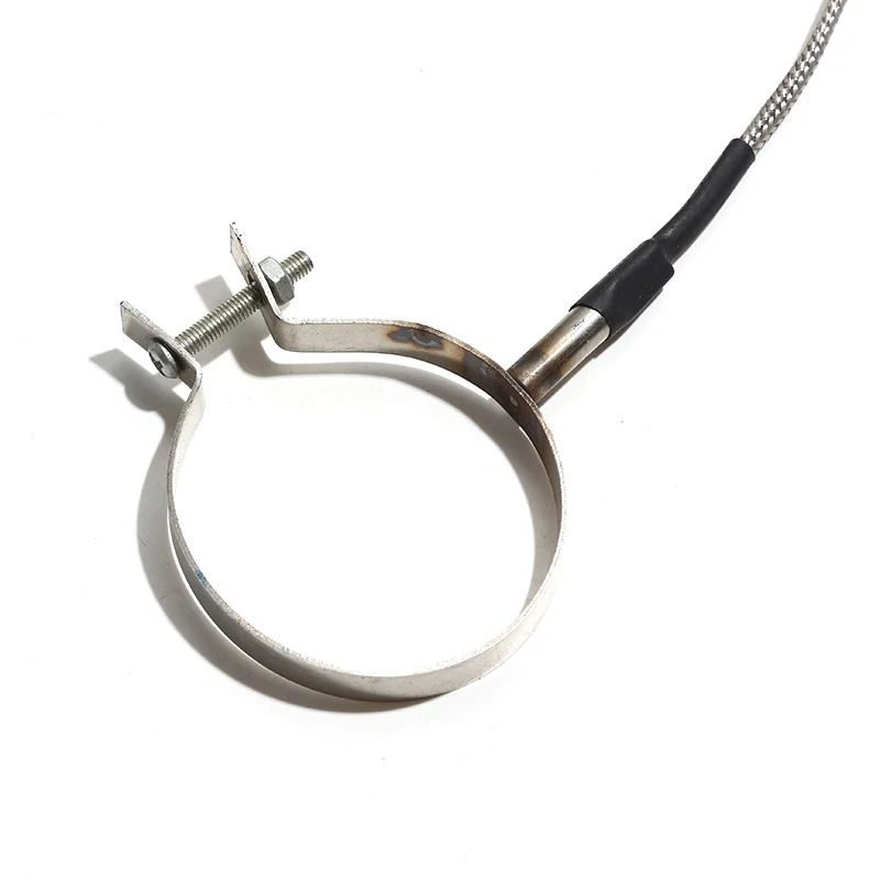 1PC PT100 Clamp-on Patch Type Thermal Resistor Temperature Sensor Injection Molding Machine Nozzle Diameter 12mm-100mm Cable 2M