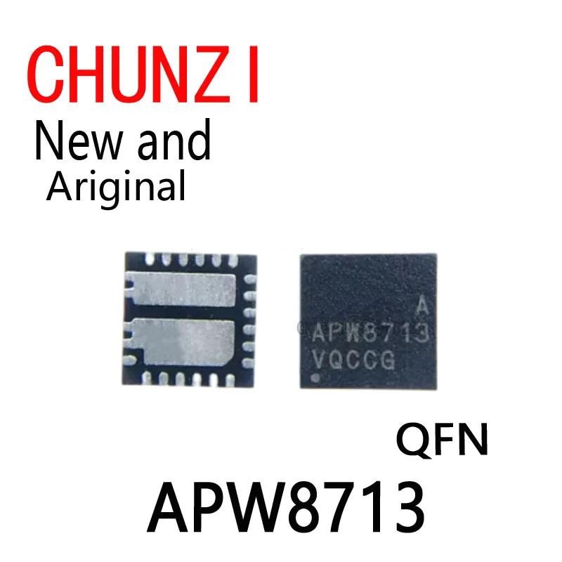 5Pcs New and Original High Input Voltage 8A PWM Converter With Adj Main Chip Laptop Chip QFN APW8713