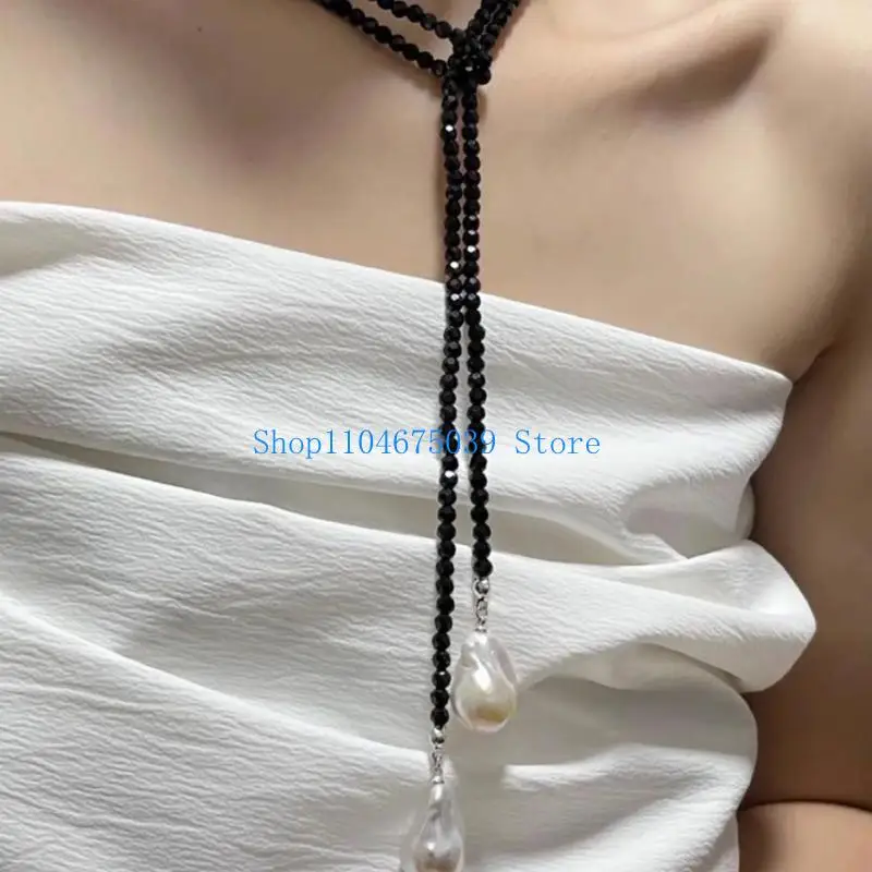 5ASD لؤلؤة الباروكي المألوف قلادة قلادة قلادة معاصرة قابلة للتعديل قلادة رقبة الأنيقة ملحق أنيق #1