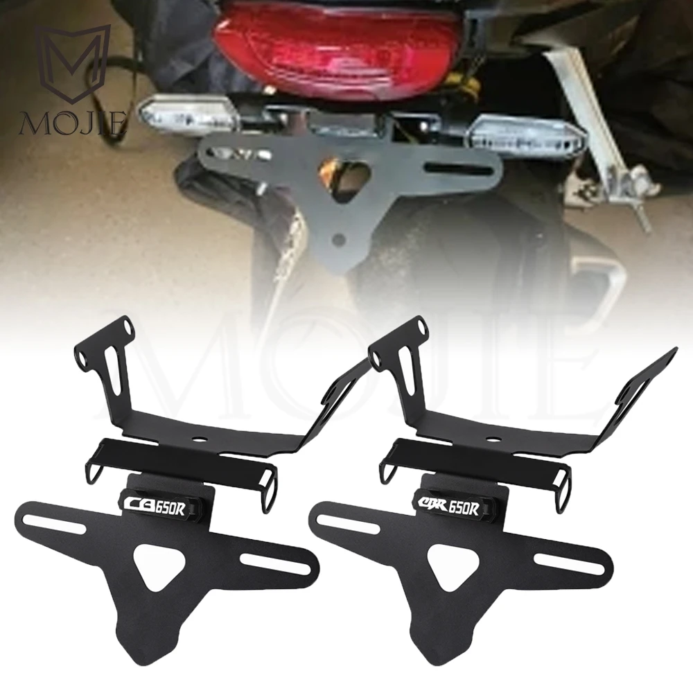 

Motorcycle Accessories License Plate Holder Bracket Rear Tail Frame Fender FOR HONDA CB650R CBR650R CB 650R 2021 2022 2023-2026