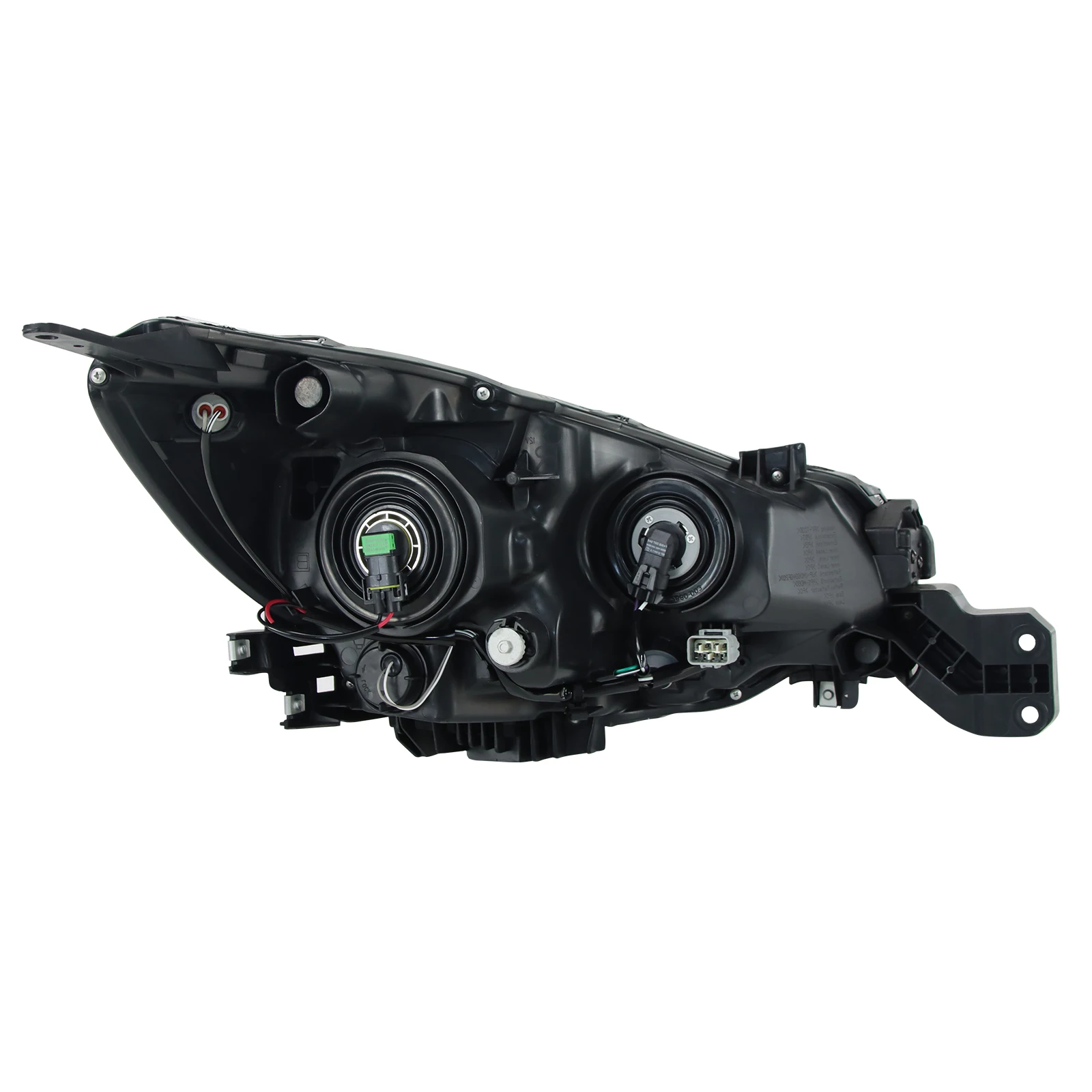 1 * مجموعة المصابيح الأمامية اليسرى لـ 15-17 Subaru Legacy/Outback Chrome/Black Housing
