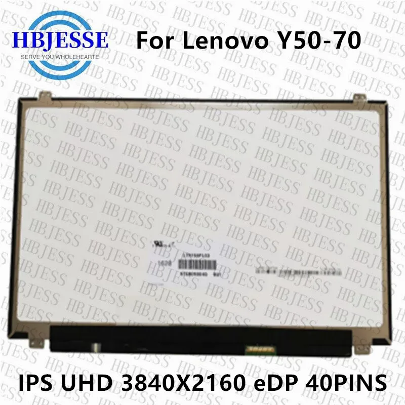 

15.6 INCH UHD For Lenovo Y50-70 40pins IPS LED LCD Screen Display LTN156FL02-L01 02 P01 LP156UD1 SPB1 LP156UD1-SPC1 3840x2160